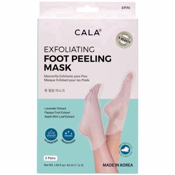 CALA EXFOLIATING FOOT PEELING MASK (2PK)
