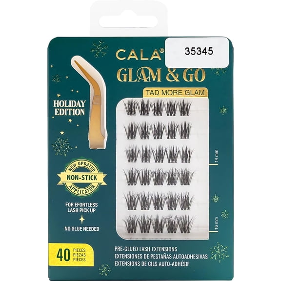 CALA Glam & Go Pre-Glued Lash Clusters Tad More Glam (Holiday Limited Edition) 40pc