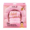 thumbnail image 1 of CALA SPA HEADBAND & WRISTBAND SET (PINK), 1 of 3