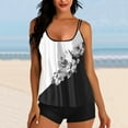 thumbnail image 1 of CALAFEBILA 2 Piece Ladies Swimsuit Modest Tankini Beach Floral Print Summer Bathing Suits, 1 of 5