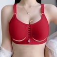 thumbnail image 1 of CALAFEBILA Bras for Women Plus Size Everyday Red No Wire Cozy Unpadded Full Cup Evening Tank Tops,40, 1 of 8