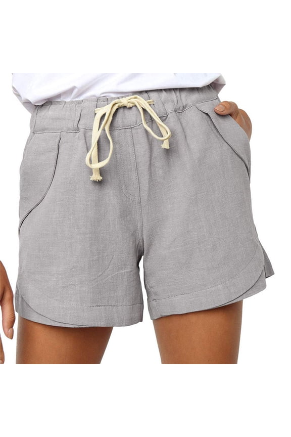 Cargo Shorts for Women Plus Size Bandage Casual Womens Plus Size Shorts with Pockets