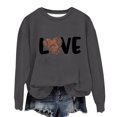CALAFEBILA Fall Sweatshirts for Women 2024 Casual Crewneck Long Sleeve