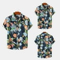 thumbnail image 1 of CALAFEBILA Hawaiian Mens Shirts Casual Button Down Tropical Print Short Sleeve Holiday Beach Shirts Loose Fit Summer Mens Tops with Pockets, 1 of 9