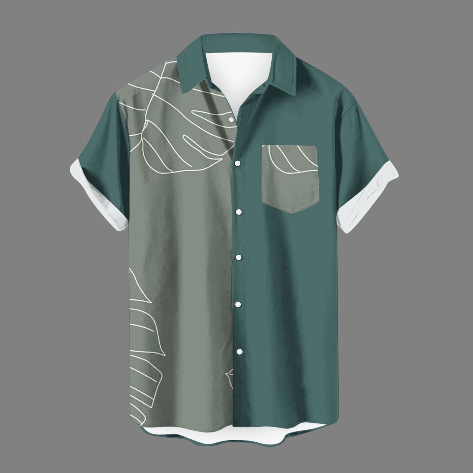 HASHBACK Printed Tropical fabric Shirt For Men 40