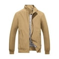 thumbnail image 1 of CALAFEBILA Men's Light Running Jacket,Fall Fashion Long Sleeve Windbreaker Zipper Jacket, 1 of 3
