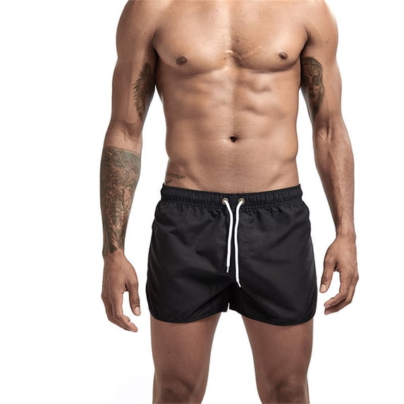 CALAFEBILA Mens Board Shorts Summer Solid Beach Walks Loose Board Shorts
