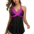 thumbnail image 1 of CALAFEBILA Modest Ladies Swimwear 2 Piece Tankini Print Beach Summer Bathing Suits, 1 of 8