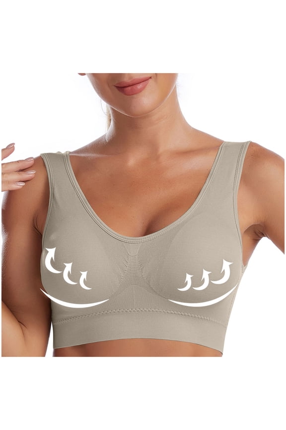 Womens Bras Yoga Plus Size No Underwire Sleeping Push up Womens Bras Padded Underwear