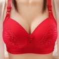 thumbnail image 1 of CALAFEBILA Solid Color Comfortable Hollow Out Perspective No Rims Bras for Women Push up Reduced Price, 1 of 3
