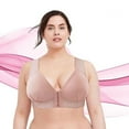 thumbnail image 1 of CALAFEBILA Solid Wire Free One-Piece Everyday Plus Size Bras for Women, 1 of 9