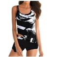 thumbnail image 1 of CALAFEBILA Tankini Ladies Swimsuit Modest 2 Piece Floral Print Summer Pools Bathing Suits, 1 of 2