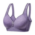 thumbnail image 1 of CALAFEBILA Wire Free Onepiece Everyday Bras for Women Full Coverage, 1 of 8