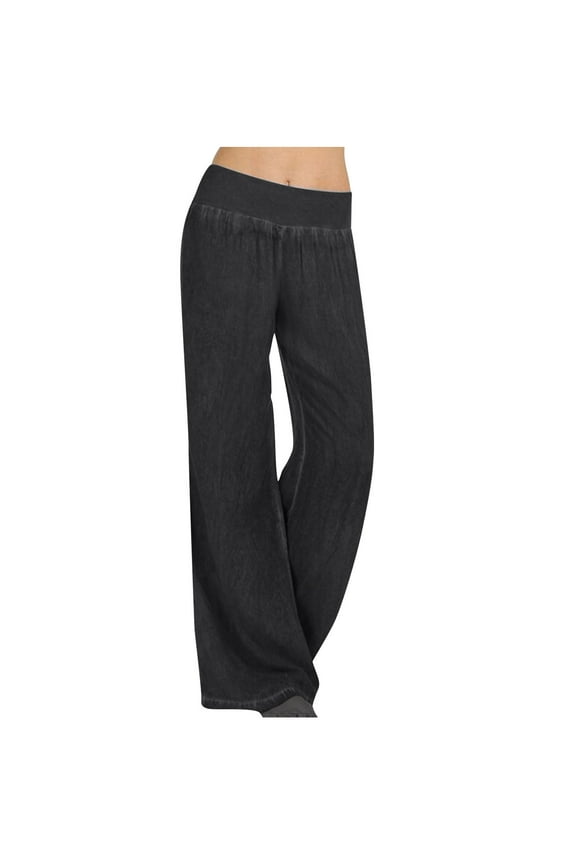 Womens Jeans Straight Leg Fashion Full-Length Womens Jeans High Waisted Denim Trousers Loose Juniors Jeans 2025