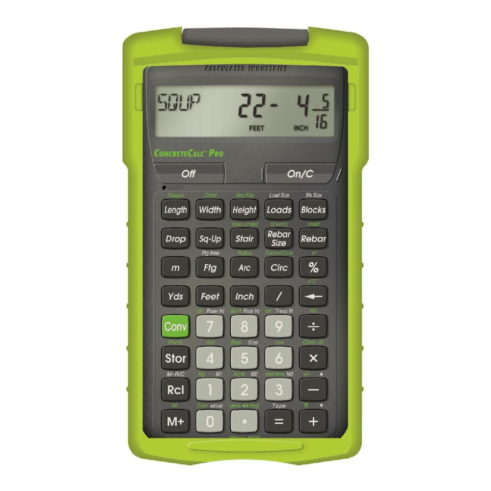 Calculated Industries Concrete Construction Math Calculator
