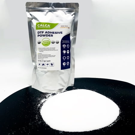 CALCA 5 Pack 11Lbs DTF Powder Direct to Film TPU Digital Transfer Hot Melt Adhesive DTF Transfer Powder 2.2Lbs / Pack