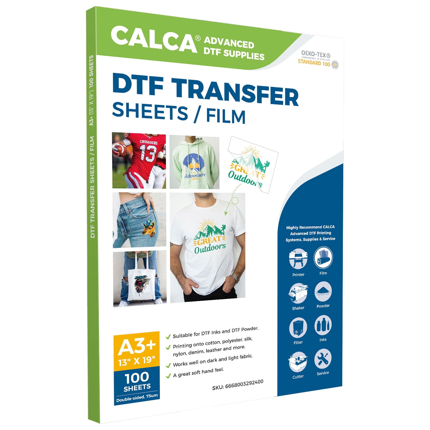 DTF Transfer Film-A3 Sheets (13x19) Matte-100 pk – Gainesgraphics318