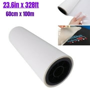 DTF Film Roll 23.6" x 328Ft Direct to Film DTF Transfer Film PET Heat Transfer Paper Hot Peel Single Sided for 24in DTF Printer