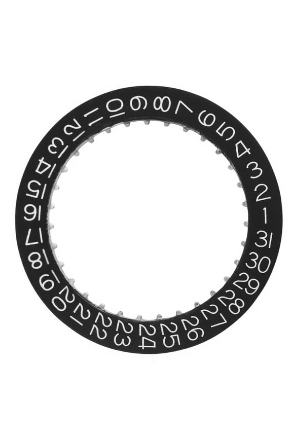 CALENDAR DATE DISC FOR TUDOR MOVEMENT ETA 2834-2 2836-2 2846 2878,2893-2 BLACK 3H
