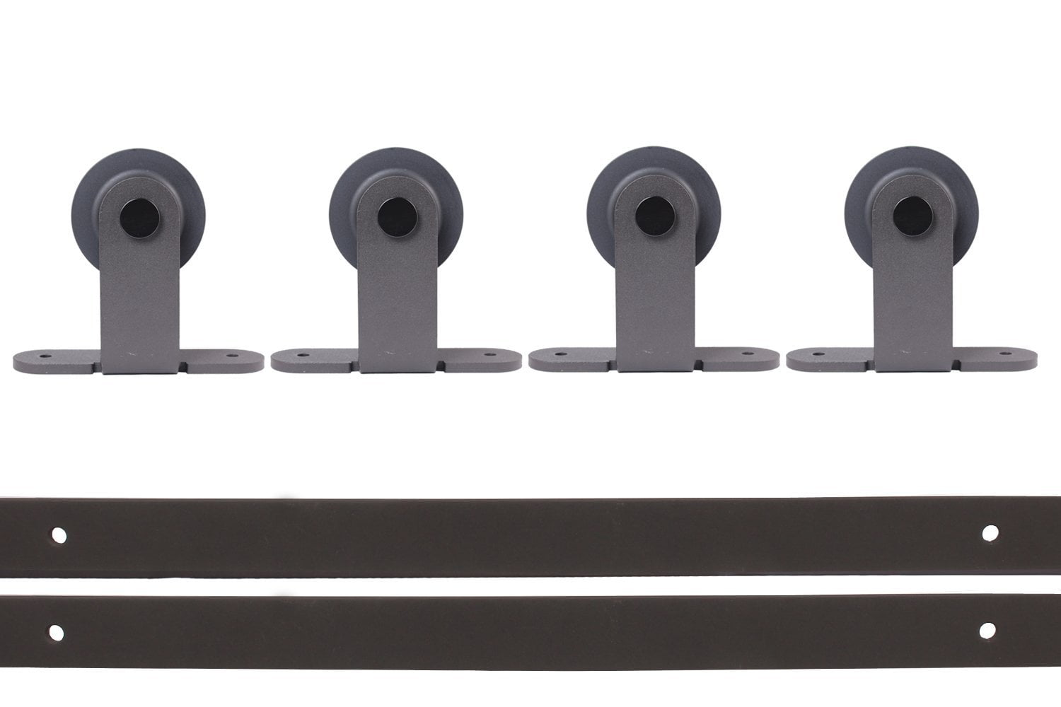 CALHOME Modern European Style Double Sliding Barn Door Hardware Track