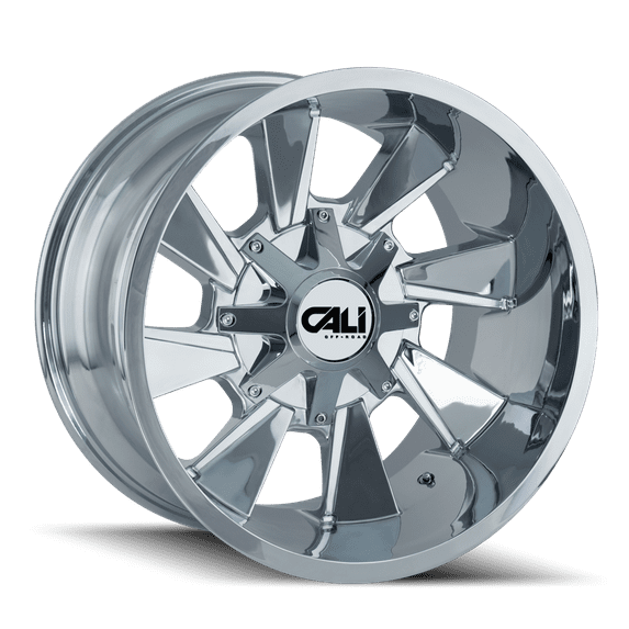 CALI OFF-ROAD DISTORTED-9106 24X12 6X135/6X139.7 -44ET 106CB CHROME