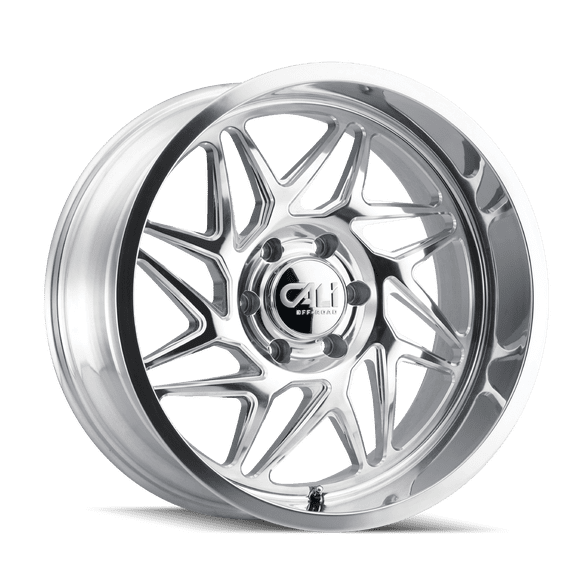 CALI OFF-ROAD GEMINI-9112 22X12 6X135 -51ET 87.1CB POLISHED/MILLED SPOKES