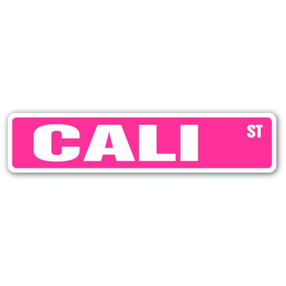 CALI Street Sign Childrens Name Room Sign | Indoor/Outdoor | 36" Wide