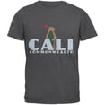 thumbnail image 1 of CALI Surf Bear Dark Heather Adult T-Shirt, 1 of 1