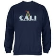 thumbnail image 1 of CALI Surf Bear Navy Adult Sweatshirt, 1 of 1