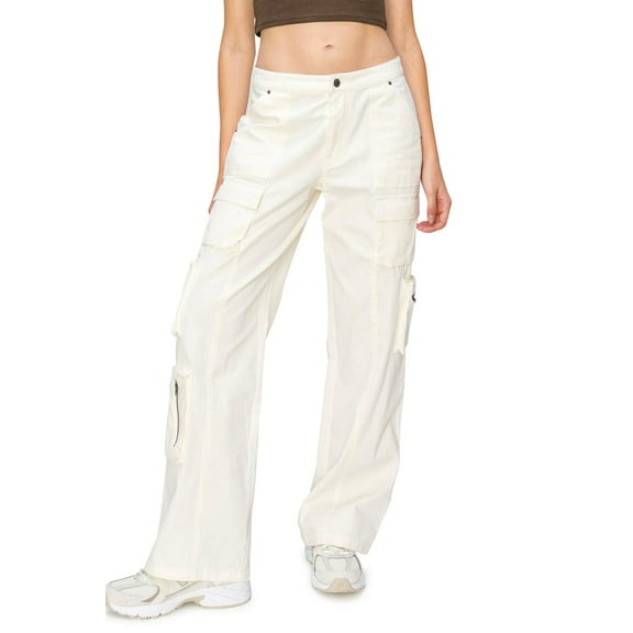 CALI1850 Women's Cali1850 Women's Modern Comfortable Tech Look Utility Pants With Ample Storage With Cargo Pockets