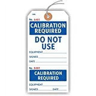 CALIBRATION REQUIRED - DO NOT USE Tags, Numbered 2 Places, with Looped String, 5.75" x 2.875", White Cardstock - Pack of 25 Tags
