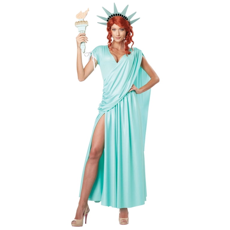 CALIF, Lady Liberty Fancy-Dress Costume, Adult Size M