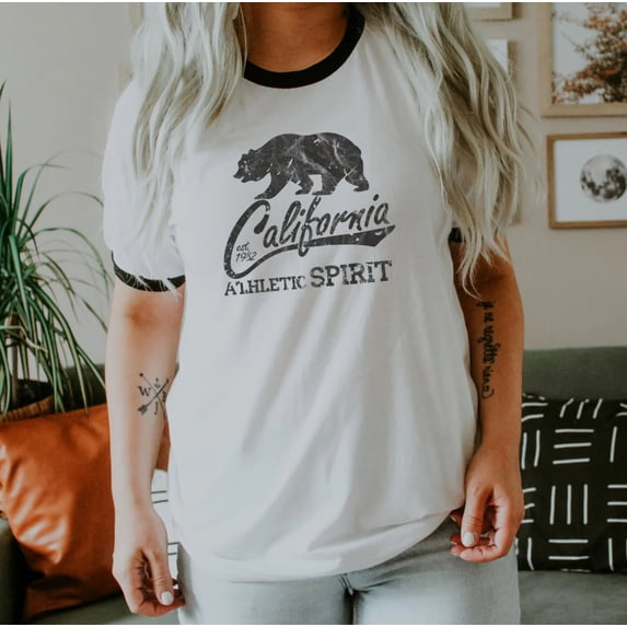 CALIFORNIA ATHLETIC SPIRIT Graphic Ringer Tee