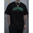thumbnail image 1 of CALIFORNIA Print T-shirt For Men, Casual Short Sleeve T-shirt For Summer, 1 of 5