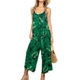 thumbnail image 1 of CALIPESSA Womens Summer Floral Print Casual Dressy Jumpsuits For Women, 1 of 5
