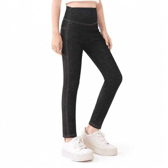 CALLINOX Girls Leggings High Waist Stretch Athletic Yoga Pants With Pockets For Kids 4T-16