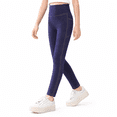 thumbnail image 1 of CALLINOX Girls Leggings High Waist Stretch Athletic Yoga Pants With Pockets For Kids 4T-16, 1 of 7