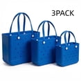thumbnail image 1 of CALLINOX Women's Waterproof EVA Beach Tote Bag 3-Piece Set,Royal blue., 1 of 7