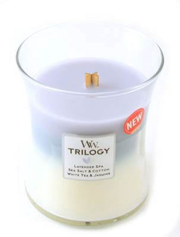 CALMING RETREAT WoodWick Trilogy 10 oz Scented Jar Candle 3 in One