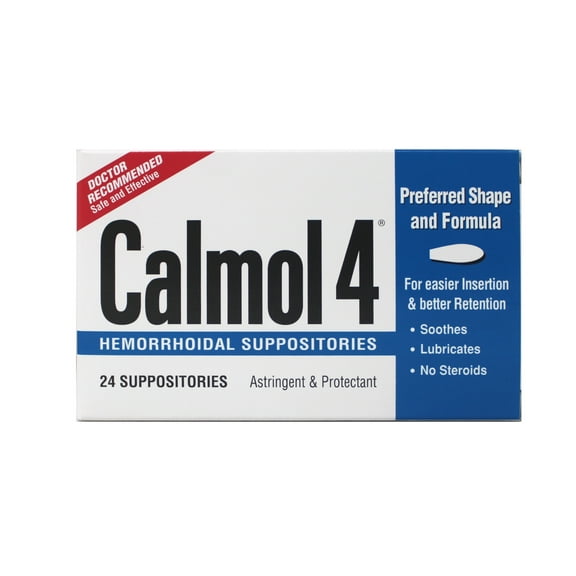 CALMOL-4 Suppositories 24 Count