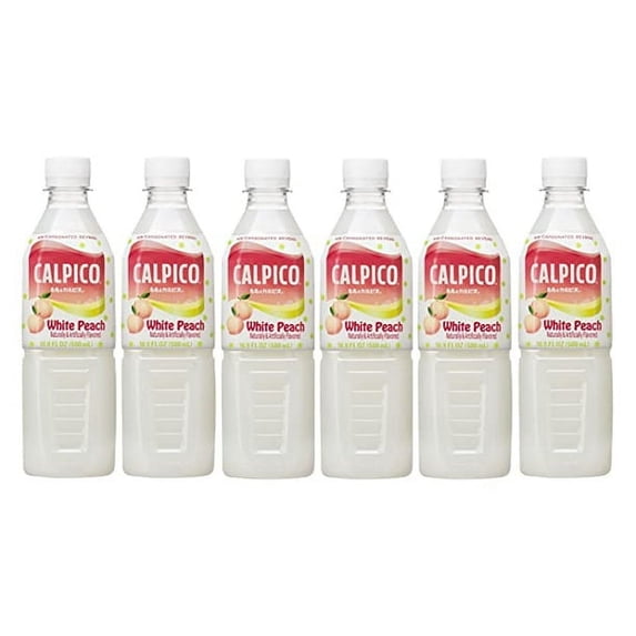 CALPICO Non-Carbonated Drink, Japanese Beverage Contains Juice Concentrate (Original, Mango, Melon, Strawberry, Lychee, Peach), Sweet and Tangy Asian Drink, 16.9 FL oz