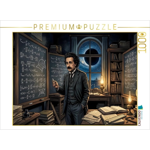 CALVENDO Puzzle 1915 Einstein krmmt Raum und Zeit | 1000 Teile Lege-Gre 64  48 cm Foto-Puzzle fr glckliche Stunden