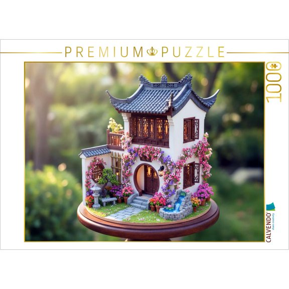 CALVENDO Puzzle China - Architektur im Miniatur Stil | 1000 Teile Lege-Gre 64  48 cm Foto-Puzzle fr glckliche Stunden