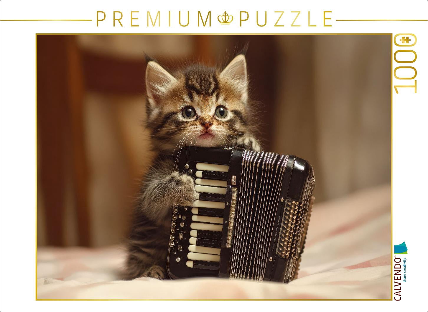 1000 Teile Katzen-Puzzle Für Erwachsene – Mosaik-Design, 50x70 Cm, Mit Poster