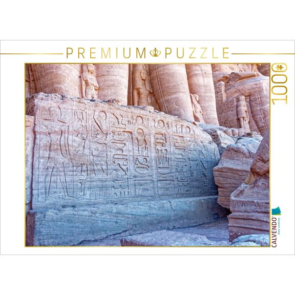 CALVENDO Puzzle Inscription in the Great Temple of Ramses II (Abu Simbel) | 1000 pieces, finished size 25.2  18.9 in (64  48 cm) | Photo puzzle for happy hours