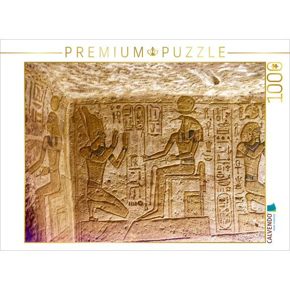 CALVENDO Puzzle Inscription in the Great Temple of Ramses II (Abu Simbel) | 1000 pieces, finished size 25.2  18.9 in (64  48 cm) | Photo puzzle for happy hours