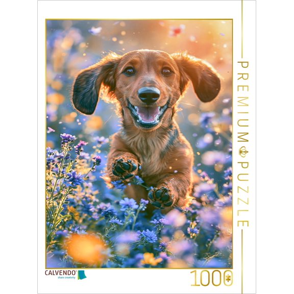 CALVENDO Puzzle Ein Motiv aus dem Kalender Ein Jahr voller Dackelliebe | 1000 Teile Lege-Gre 64 48 cm Foto-Puzzle fr glckliche Stunden