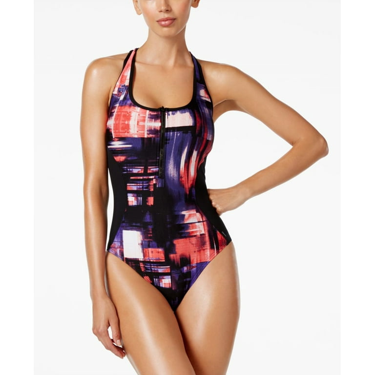 Calvin klein zip swimsuit new arrivals