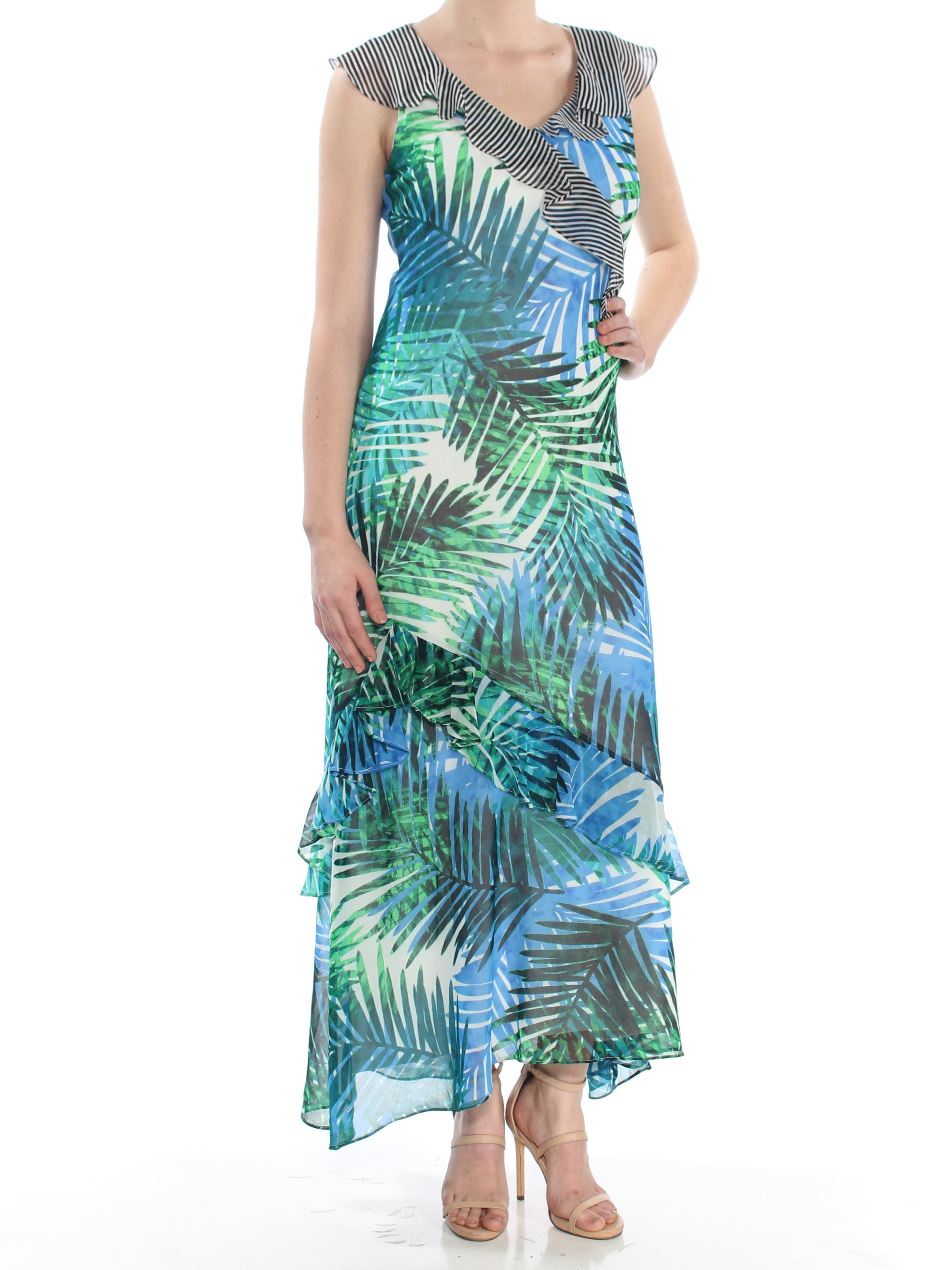 emerald green and yellow dress Short Dress 4447 by Primavera Emerald / 10