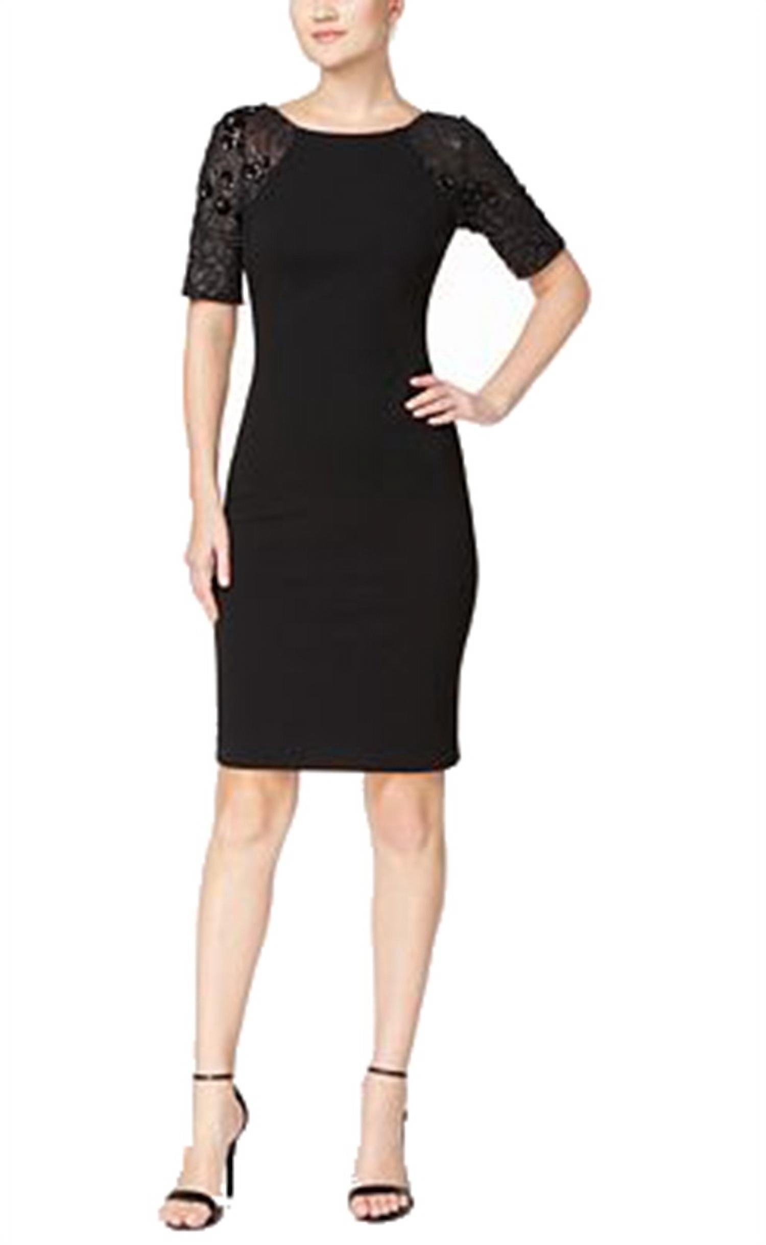 CALVIN KLEIN $169 Womens New 1171 Black Sequined Sleeve Mesh Sheath Dress 12 B+B - Walmart.com CALVIN KLEIN $169 Womens New 1171 Black Sequined Sleeve Mesh Sheath Dress 12 B+B - Walmart.com